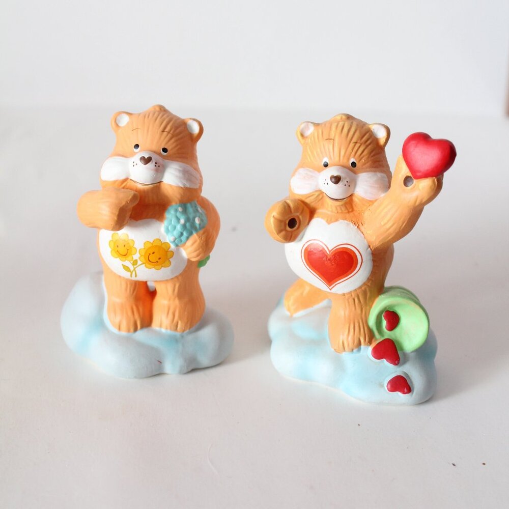 Care Bears Ceramic Figures Lot of 2